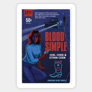 Blood Simple alternative movie poster - Coen Brothers Magnet